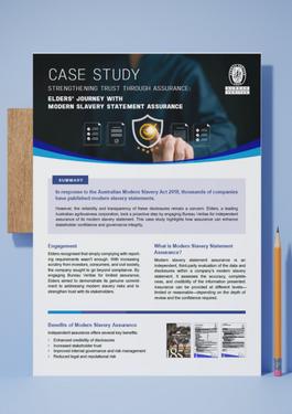 Elders case study mock up